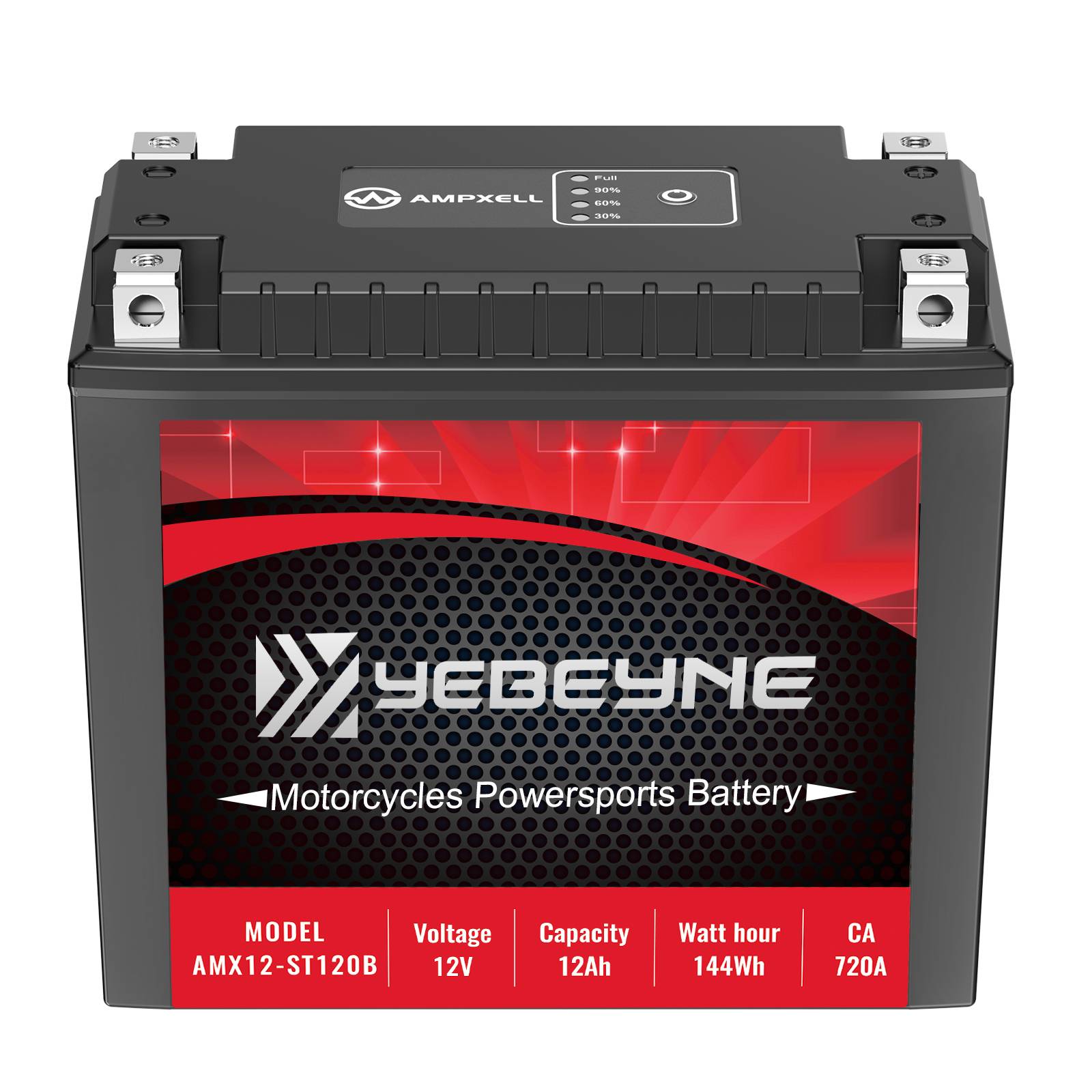 Lithium Motorcycle Battery AMX12-ST120