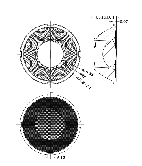 CXA1507 CXA1830 CXA2530 62mm Led Spotlight Lens Lenses Suppliers