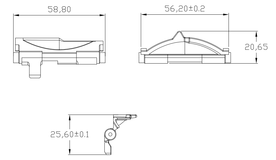 77mm Pmma Vehicle Lighting Lens Led Optics Manufacturers