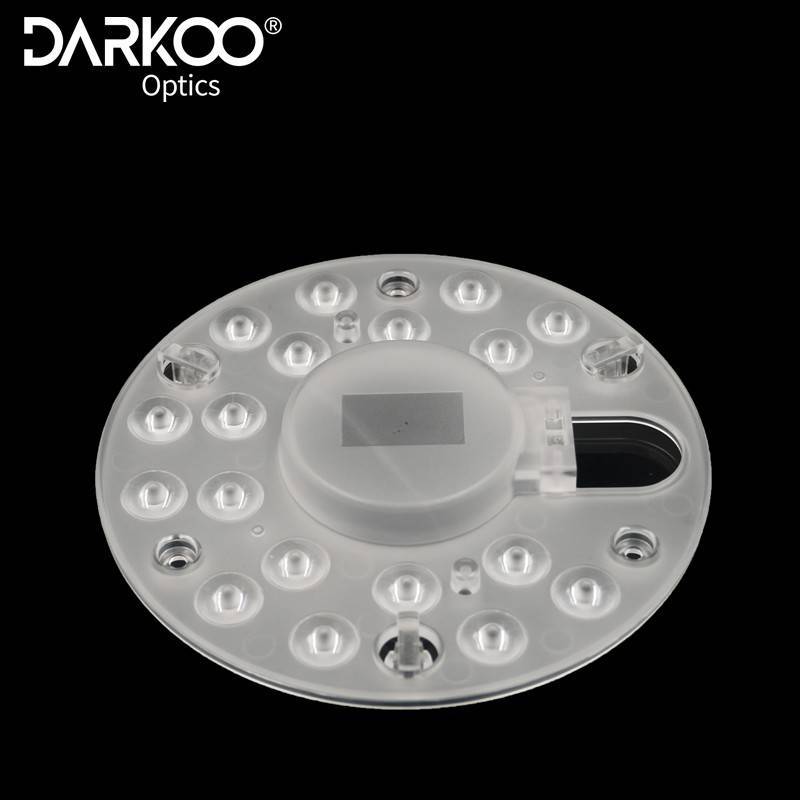 3030 2835 128mm 160 Degree Ceiling Lighting Lens Led Optics