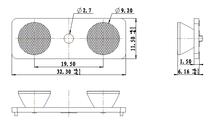 3030 32mm 2 In 1 Mini Lens Led Lenses Suppliers