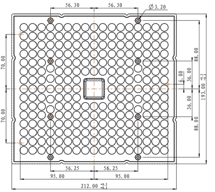 212mm 242 In 1 60degree High Bay Light Lens Lighting Optics