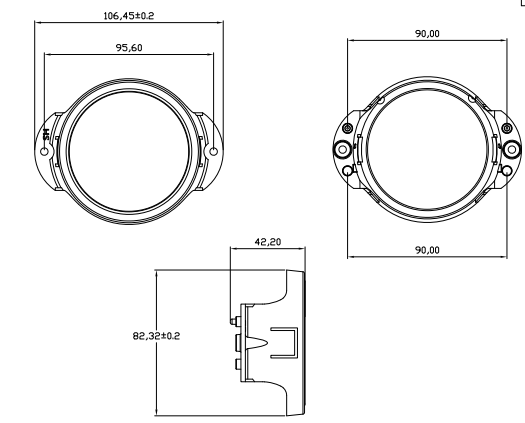 77mm Pmma Vehicle Lighting Lens Led Optics Manufacturers