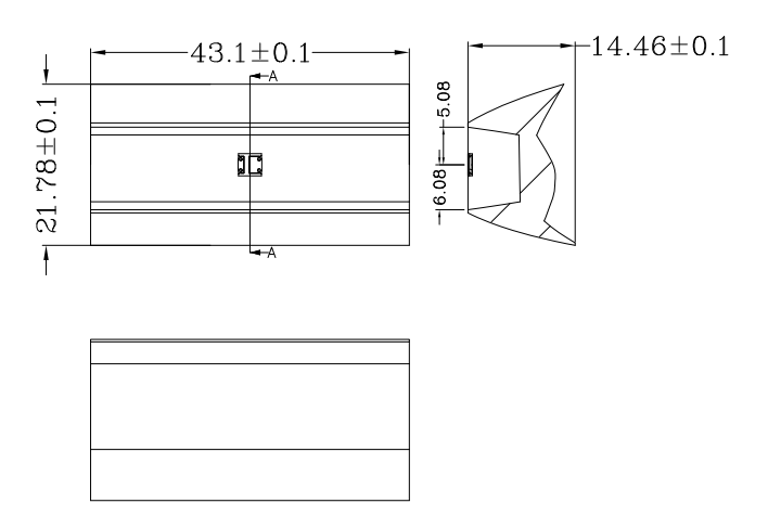 3030 43mm Wash Lighting Lens Pmma Led Lens