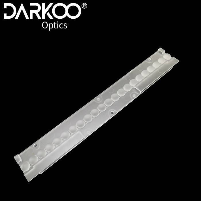 3030 2835 5630 ZHAGA Standard 280mm 60*60 Degree Linear Light Lenses Led Optics Manufacturers