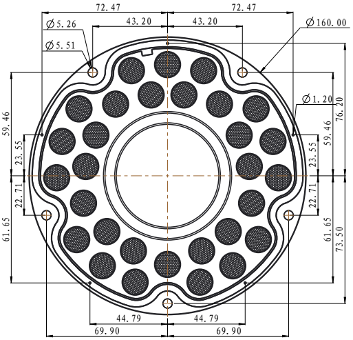 2835 3030 Pc-uv 30 In 1 Highbay Lighting Lens Optics For Led Lighting