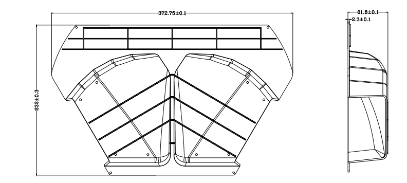 3030 2835 Street Light Reflector Plastic Led Reflector