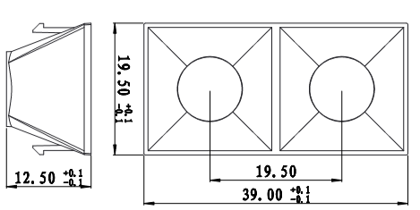 3030 32mm 2 In 1 Mini Lens Led Lenses Suppliers