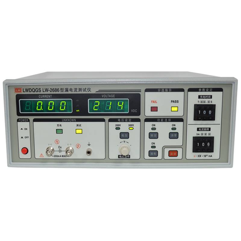 Electrolytic capacitor leakage current tester