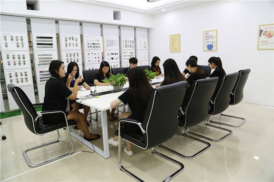 furniture hardware door handle factory staff Meeting2