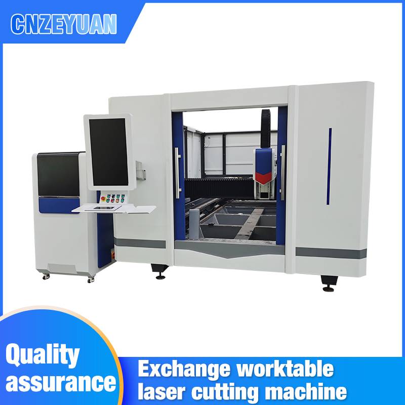 Exchange worktable laser cutting machine