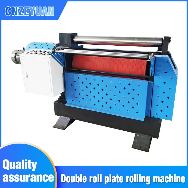 Double roll plate rolling machine