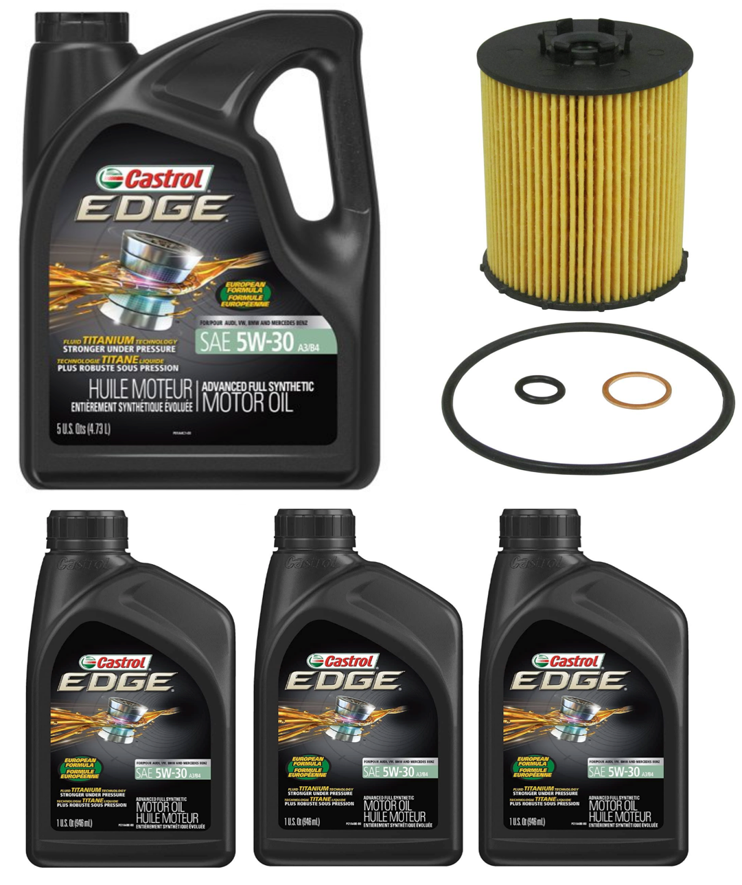 BMW E65 7-Series Oil Filter Service Kit By Castrol