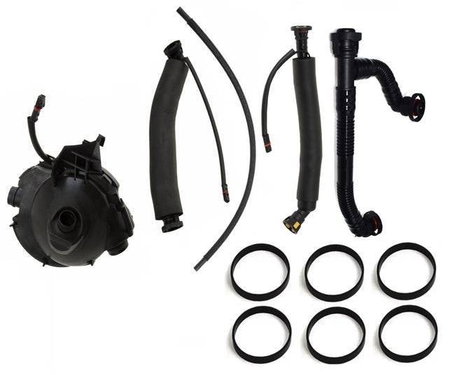 BMW E60 5-Series Crankcase Oil Separator Kit With Hoses (CCV)