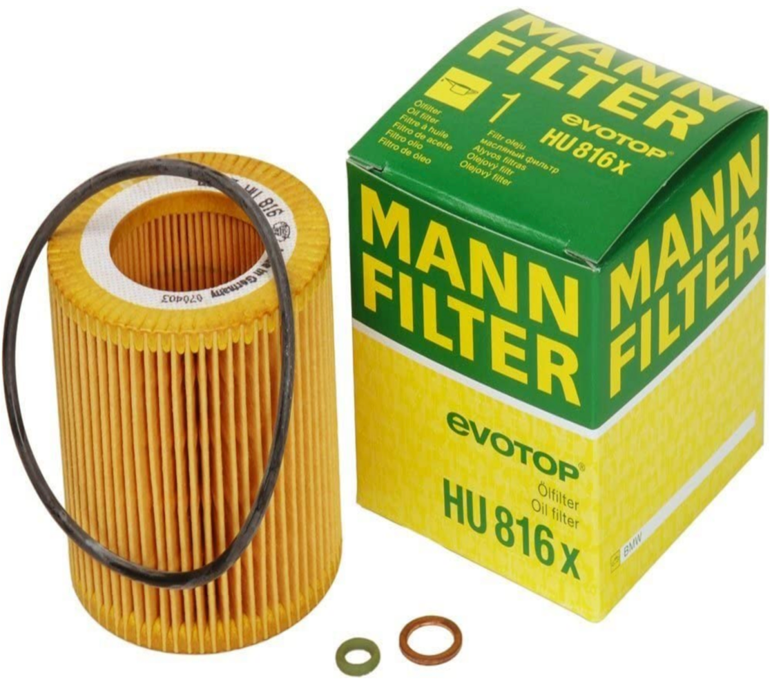 BMW X3 Oil Filter Kit By Mann OEM 2007-2010 11427566327