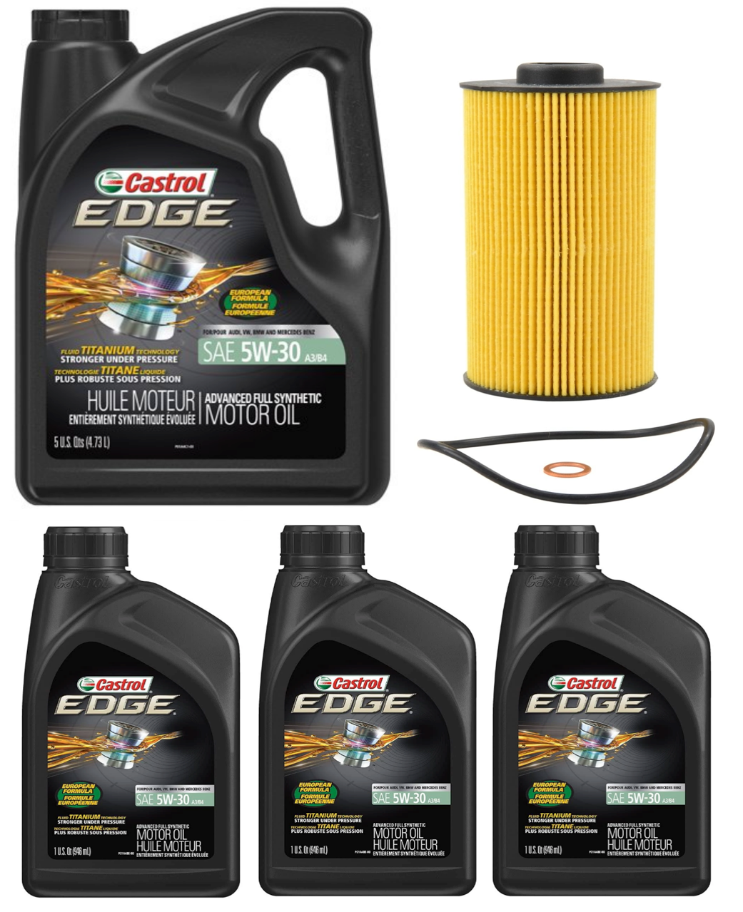 BMW E38 7-Series Oil Filter Service Kit By Castrol