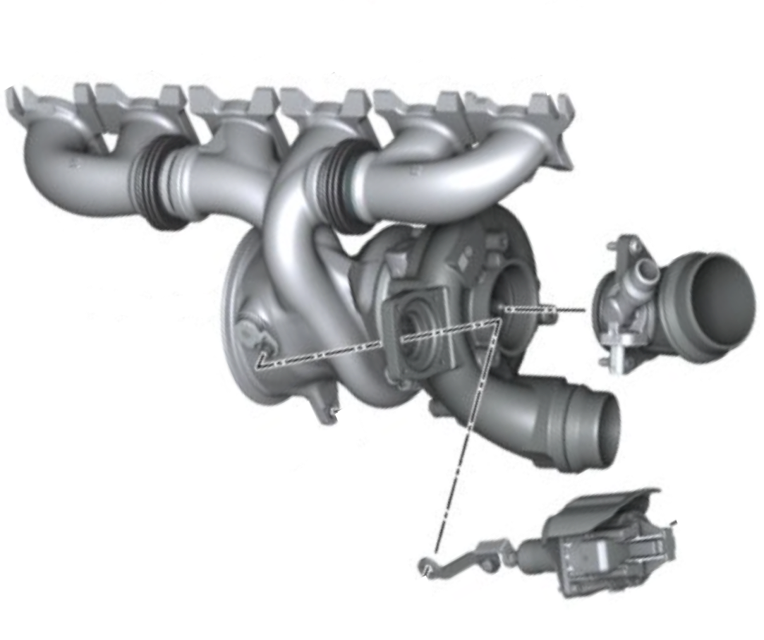 BMW G20 M340i New Turbocharger Assembly OEM 11657934387