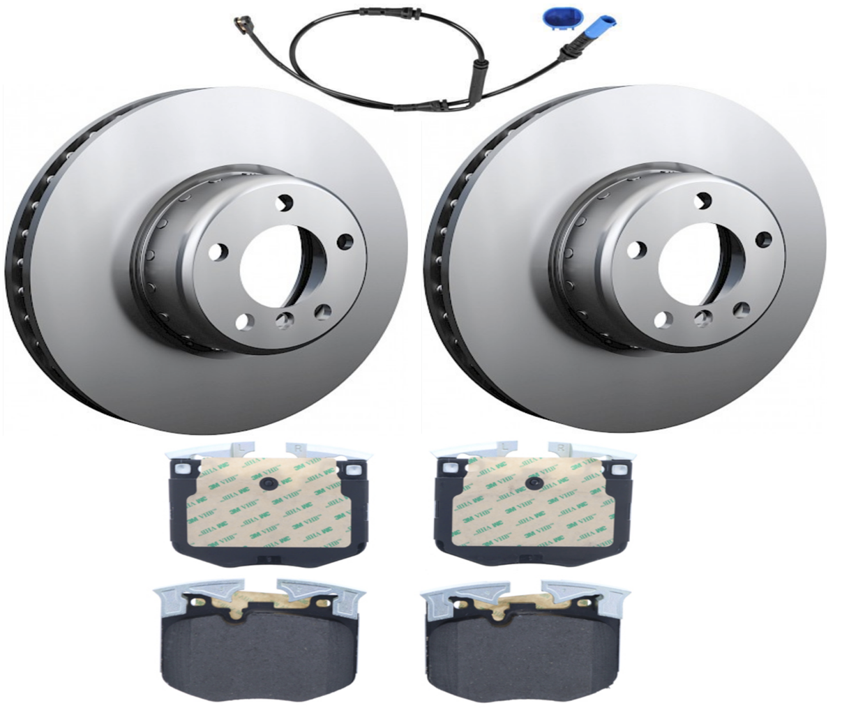 BMW G20 M340i Front Brake Kit W/ Ceramic Pads & Sensor By Zimmermann