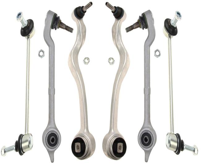 BMW E39 5-Series 6 Piece Front Control Arm Kit By Delphi