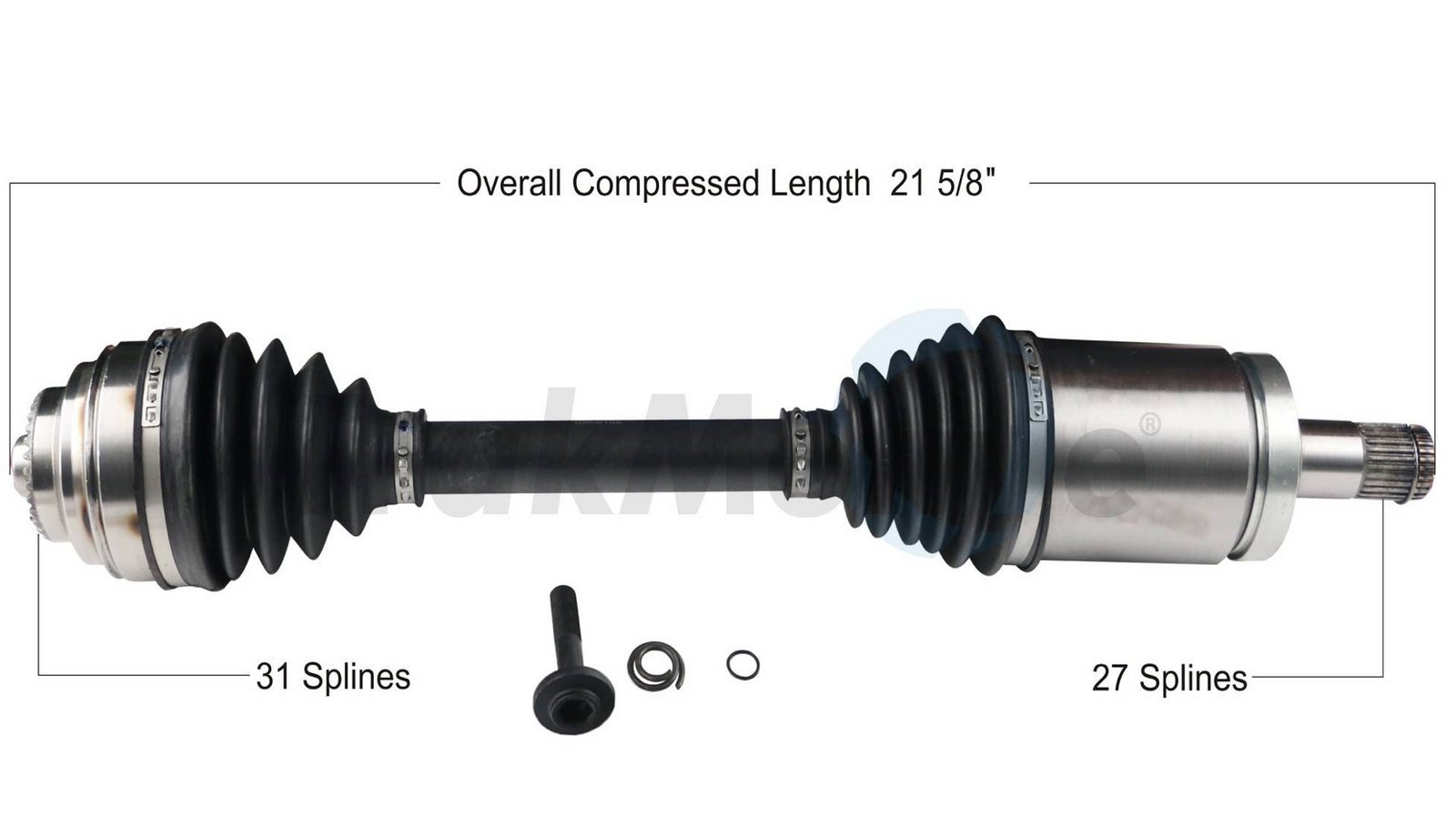 F30 3-Series xDrive Front Driver Side Axle Assembly By Surtrak 3160759