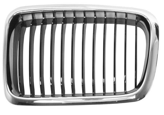 BMW E38 7-Series Hood Grill W/ Black Slats 51138231593 or 51138231594 (Aftermarket) 09/1998-2001