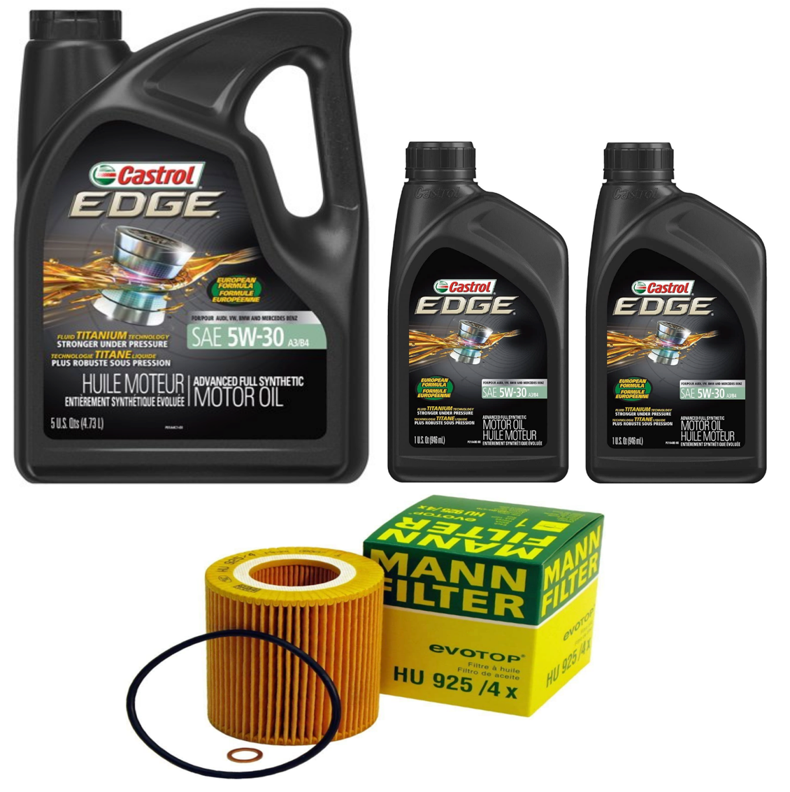 BMW E60 5-Series Oil Filter Service Kit By Castrol