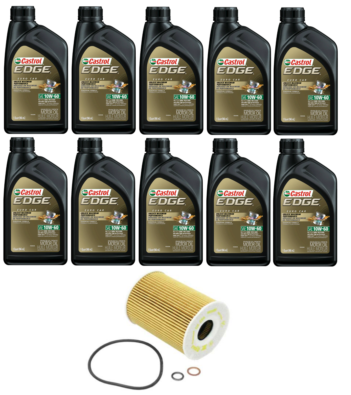 BMW M5/M6 Oil Filter Service Kit By Castrol Edge Euro Car