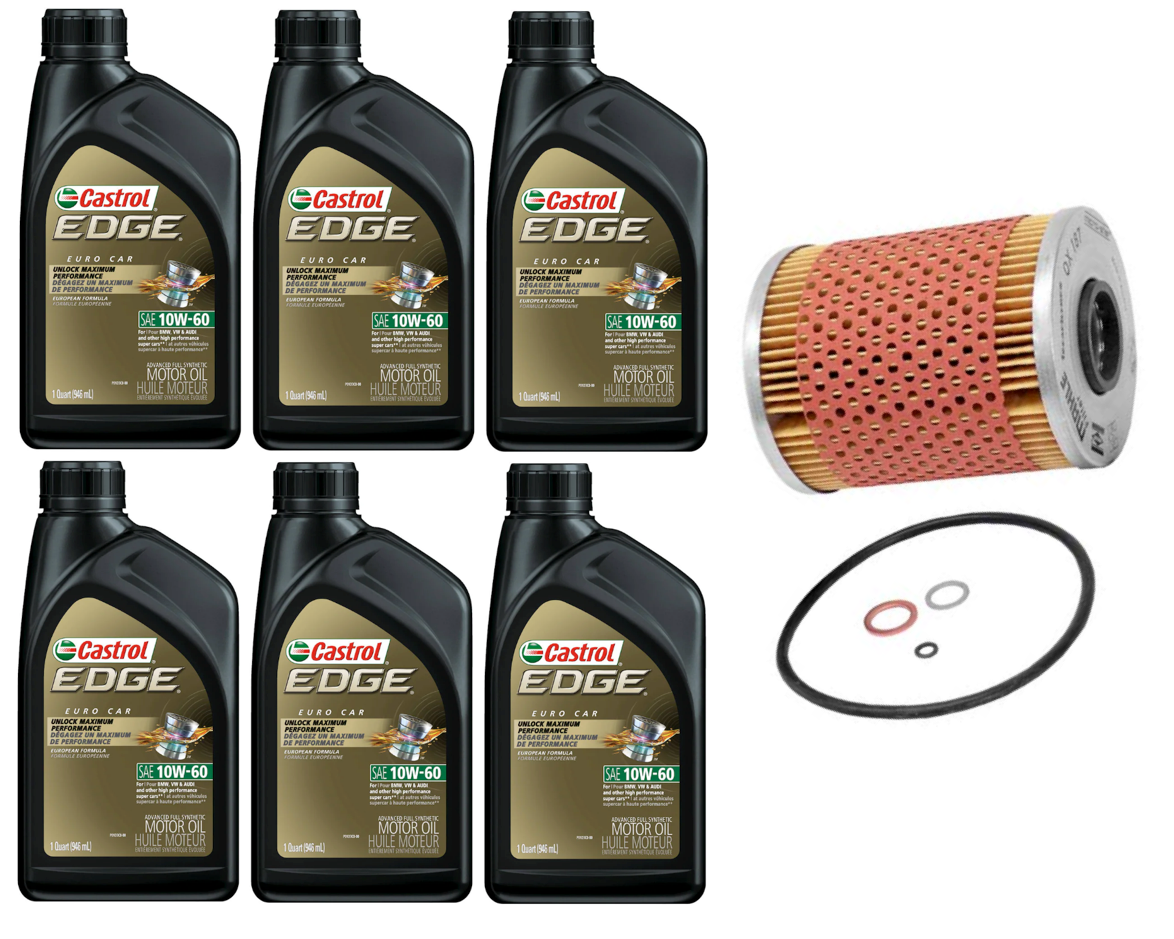 BMW E46 M3 Oil Filter Service Kit By Castrol 10W60 83215A2AFD7