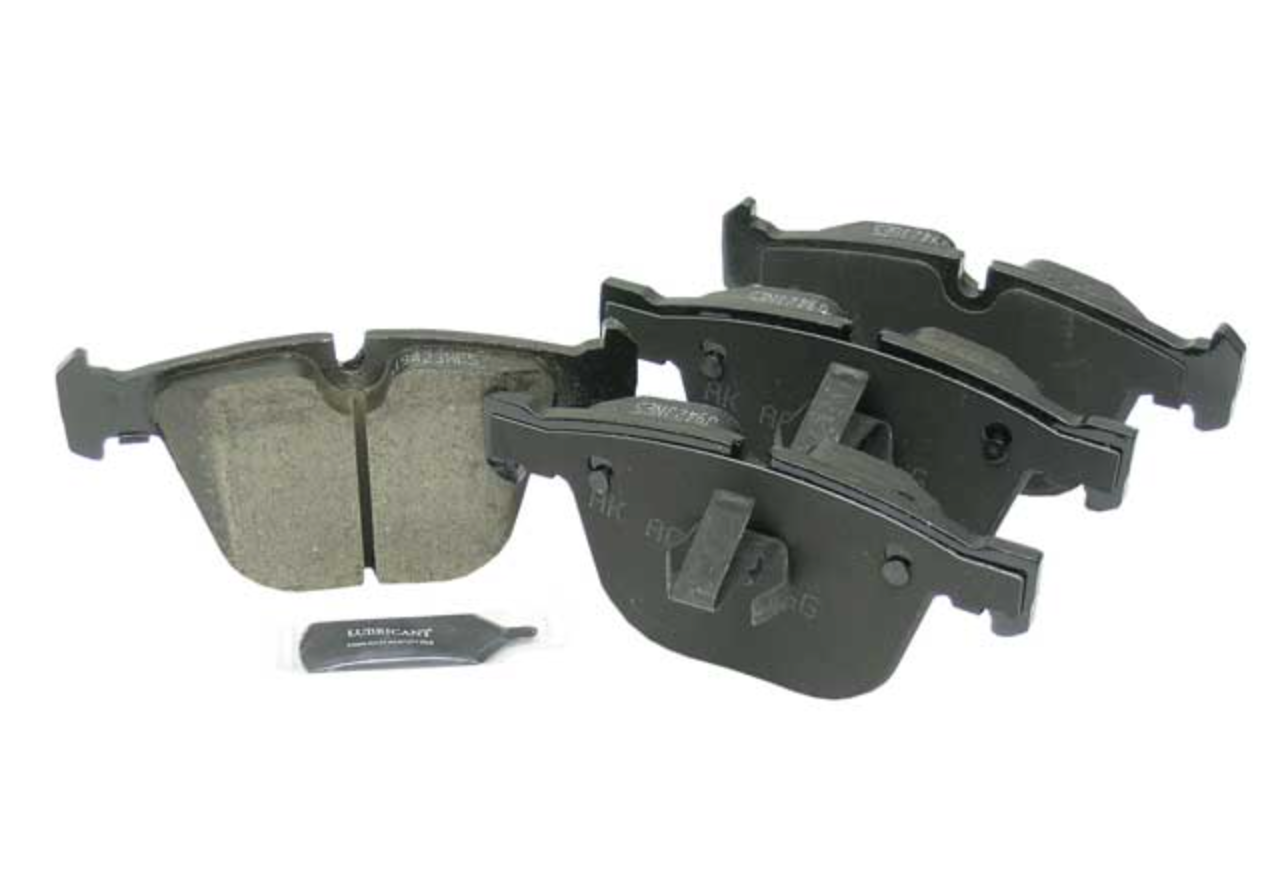 BMW F15 X5 xDrive50i Rear Ceramic Brake Pad Set By Akebono 34216857117