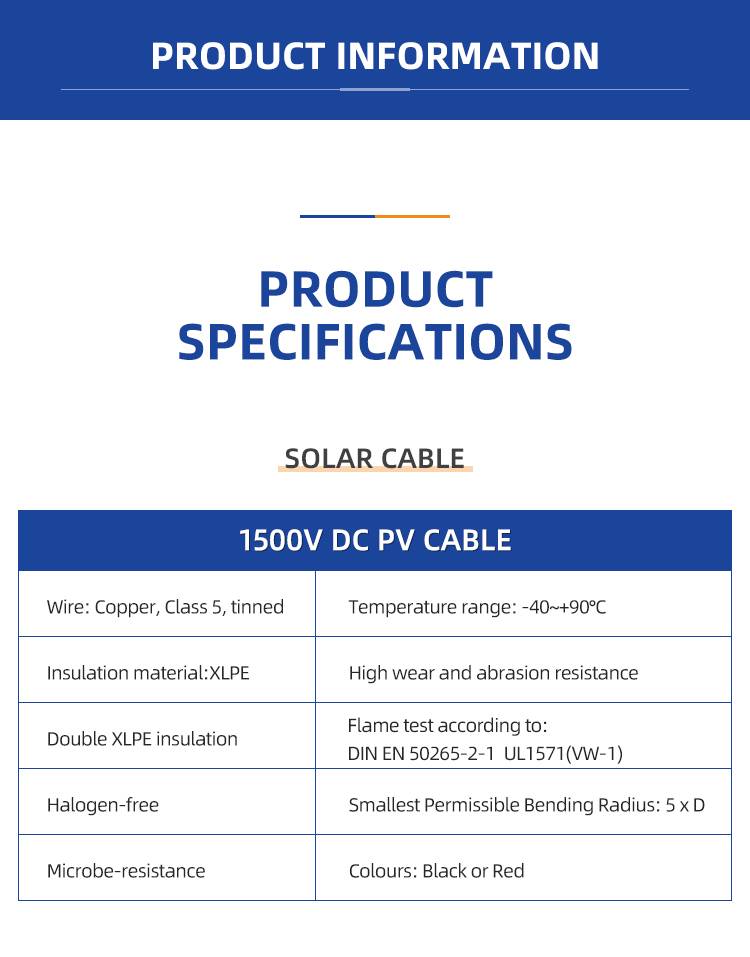 TUV Đầu nối Dây cáp điện năng lượng mặt trời(图12)