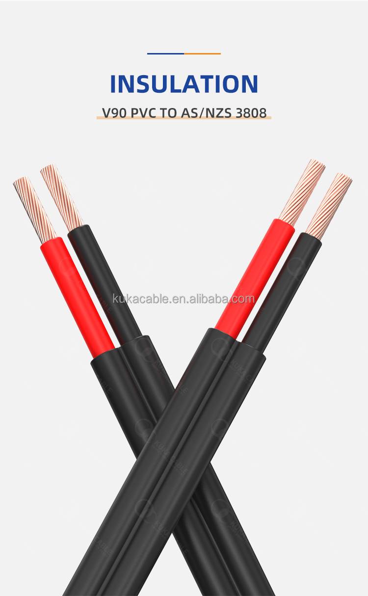 12v twin sheath flat automotive cables bone parallel wire(图5)