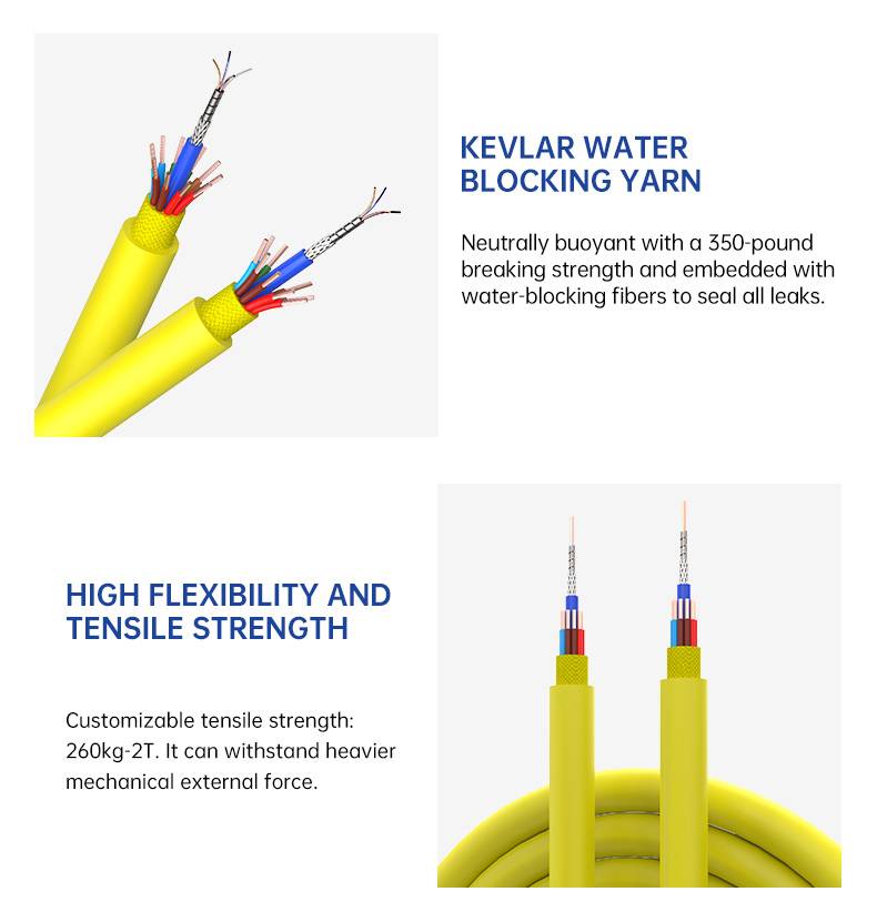 Fiber optic hybrid cable MM Optic fiber +10x0.34mm2 power cable(图5)