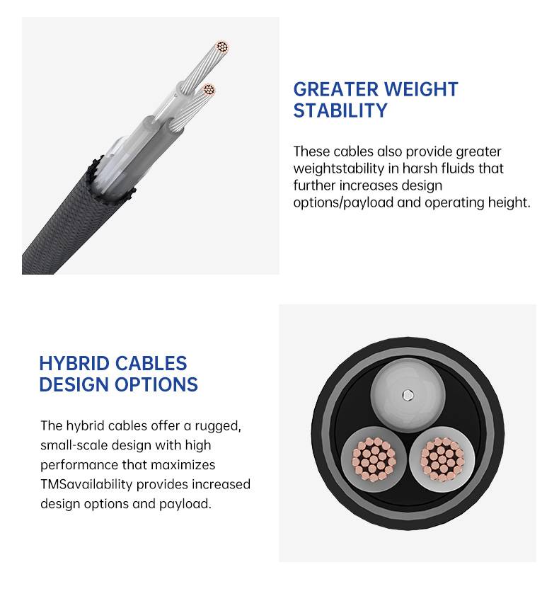 Army Use Tethered Drone Wire Fiber Optical Hybrid Cable(图7)