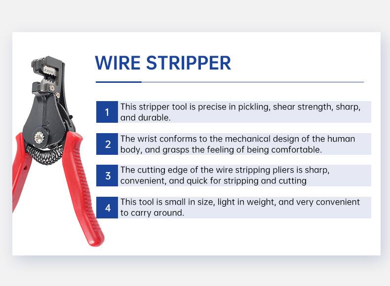 PV Solar Panel Cable Stripper Automatic Wire Stripping Tool(图2)