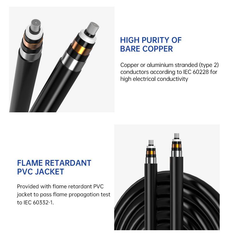 12/20 (24)kV  Single Core AL/XLPE/STA/PVC MV Power Cable(图5)