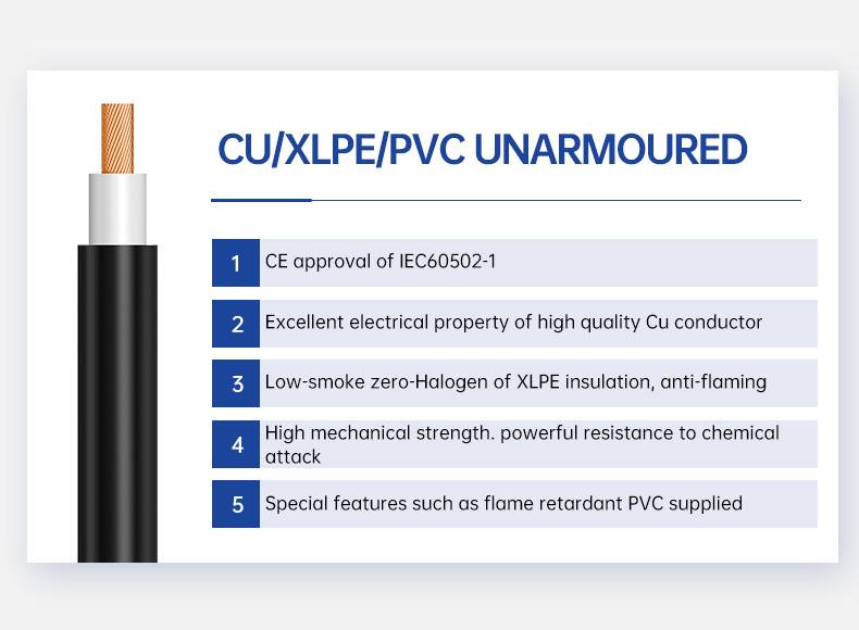 U-1000 R2V RVFV Cable Copper Low Voltage Cable(图2)