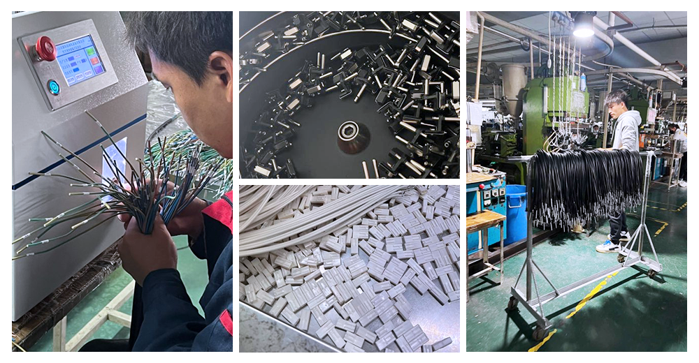 French Customer Visited Solar Extension Cable And BC01 Battery To Schuko Cable Processing(图1)