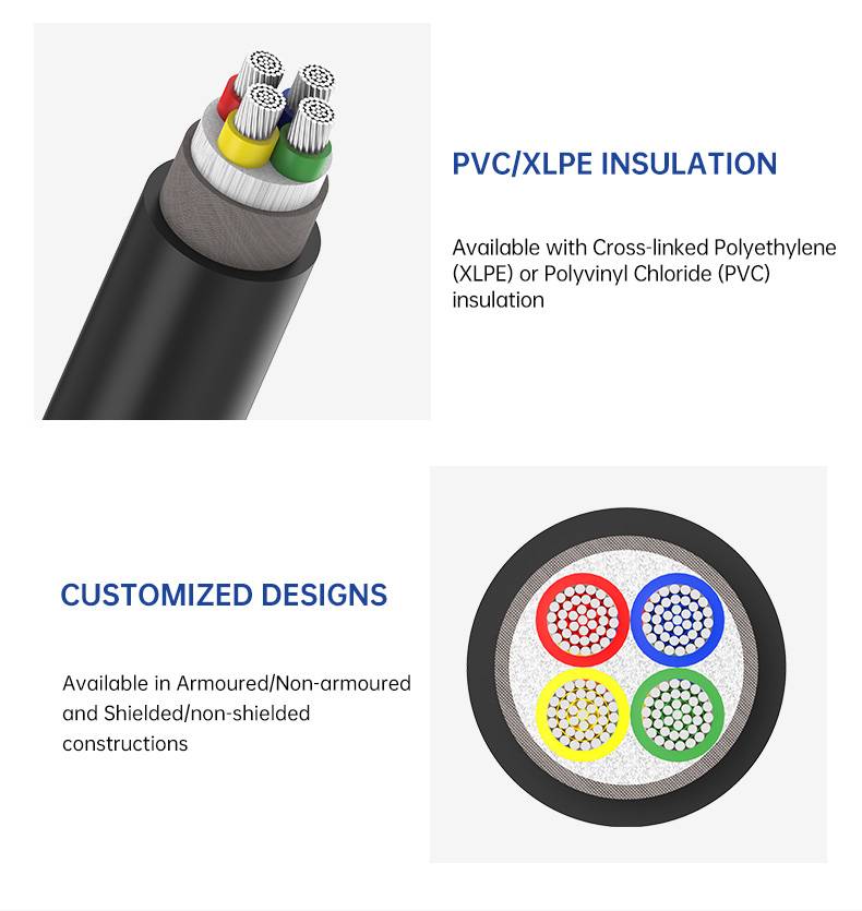 0,6/1 KV 4-adriges, AL/PVC/XLPE-isoliertes, ungepanzertes Stromkabel(图6)