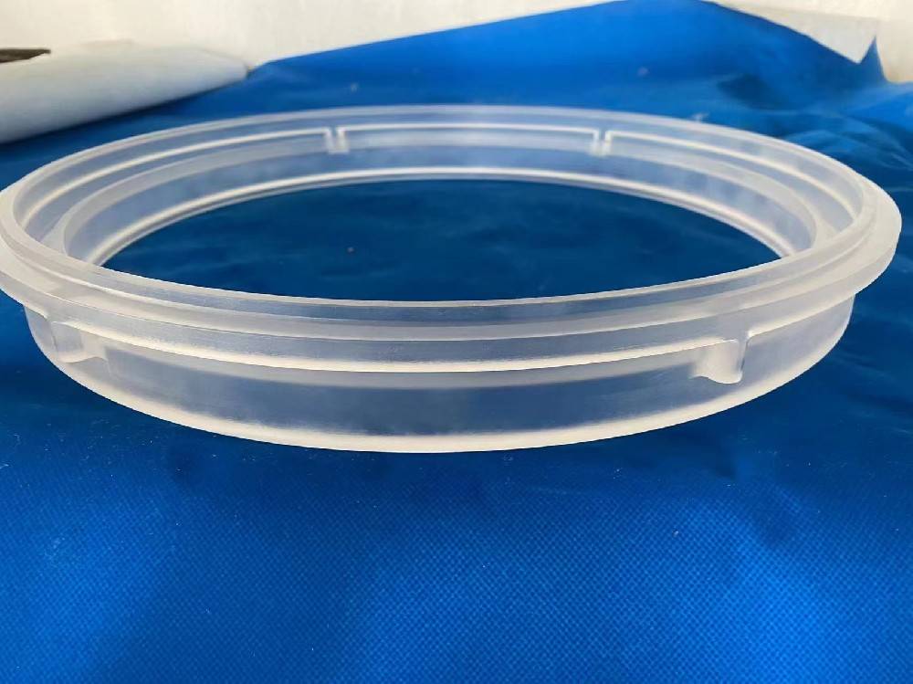 Quartz Glass Flange Fused Silica Transparent Quartz Flange Large diameter quartz flange