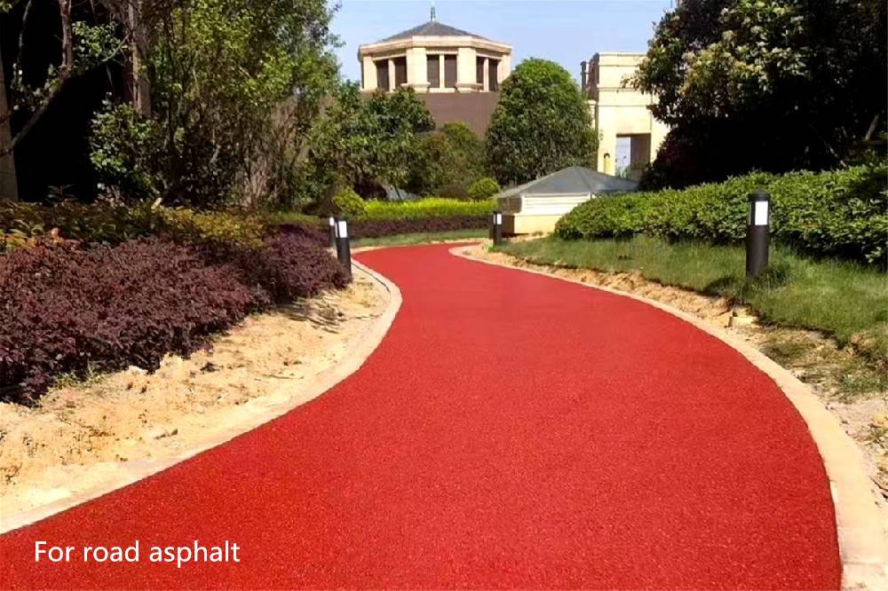 Red road asphalt