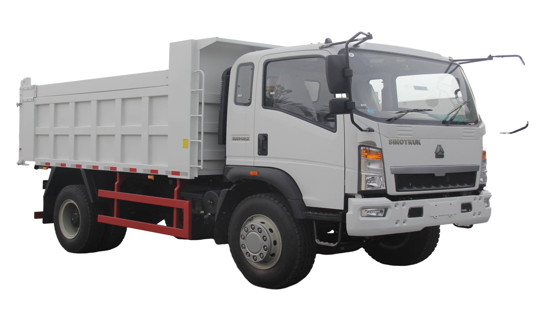 China 4*2 5-12 T Capacity HOWO Tipper Truck with Factory Price 6 Tires 2 Tons- 10 Tons Mini Light Dump Tipper Truck